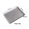 Wutuo Snowflake Sand Stainless Steel Rectangular Serving Plate