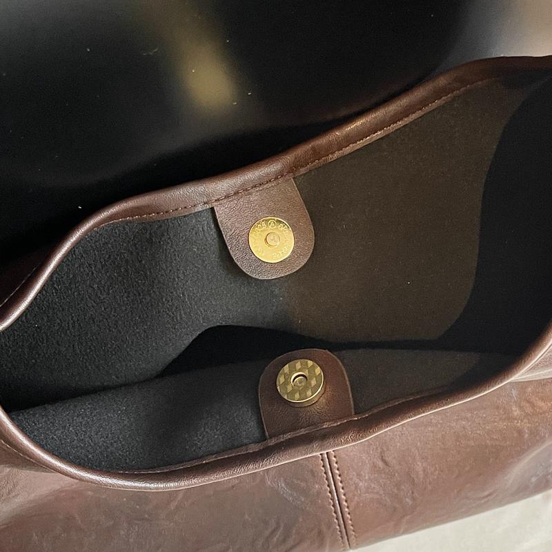 Винтажная сумка-коммутер большой вместимости, женская сумка на плечо из мягкой кожи, сумка-тоут под мышкой