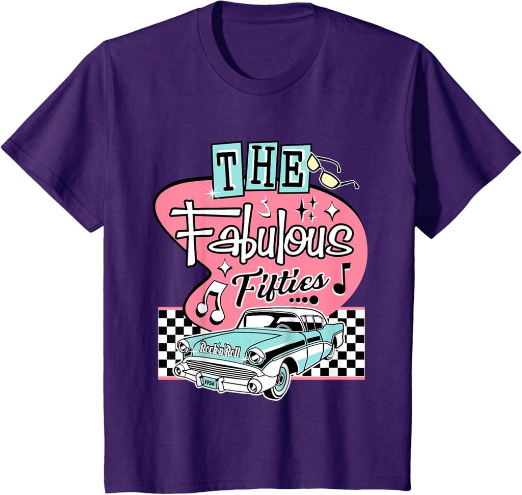 50s Rockabilly Vintage 1950s Clothing For Women Men Sock Hop TShirt