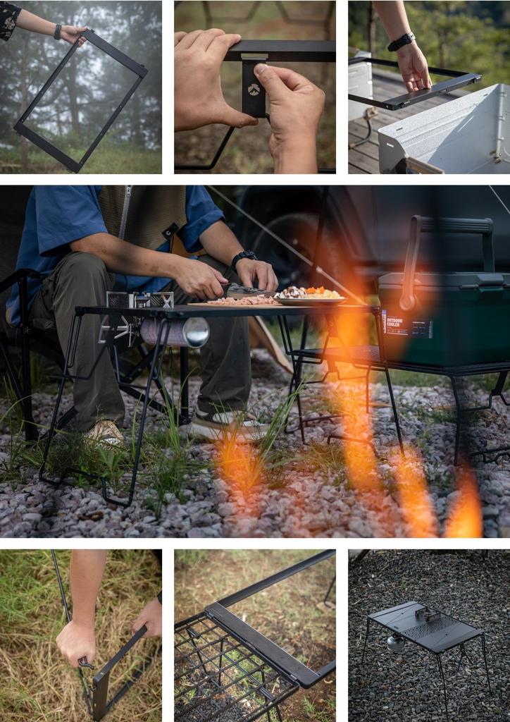 CAMPING MOON Кемпинг IGT Table Bridge Рама Table Bridge черная CK-3650-T38
