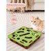 Interactive Cat Puzzle Toy Turntable Maze Box Multi Scenario Entertainment Scratch Resistant Self Play Game for Kittens