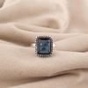 London Blue Topaz Gemstone Handmade 925 Sterling Silver Jewelry Partywear Ring For Love RR-74-12