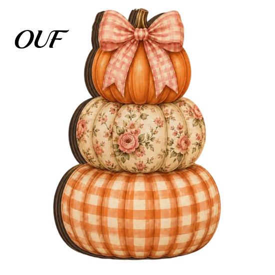 Rustic Wooden Craft Decorations Autumn Figurine for Thanksgiving And Halloween Decor, Retro Fall Reading Character Ornaments Unique Souvenirs