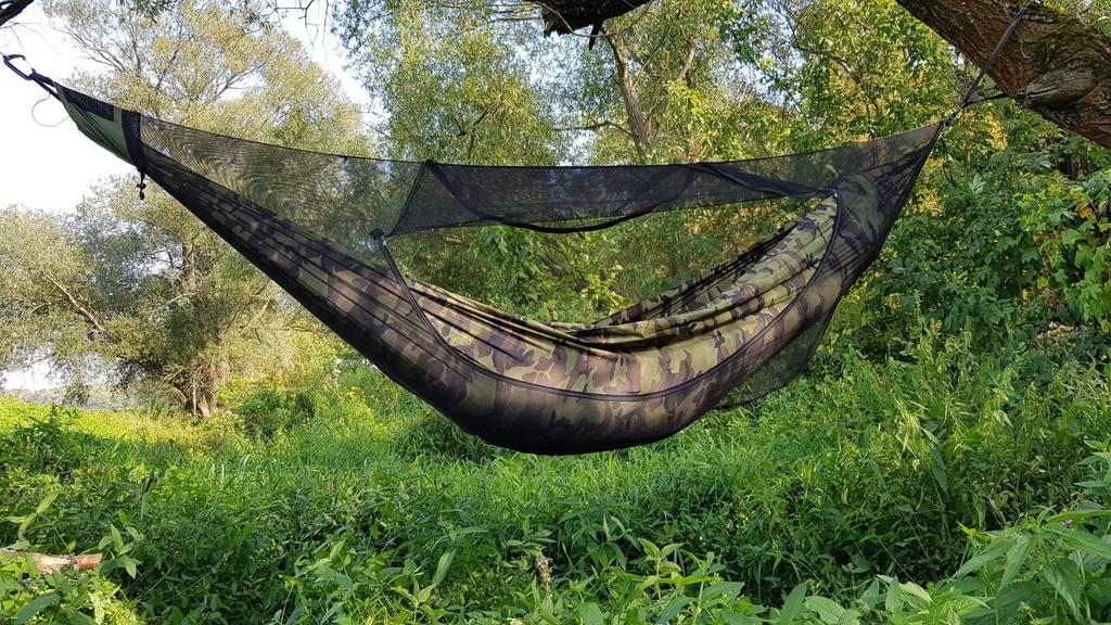 BUSHMEN туристическое снаряжение Гамак с москитной сеткой, Официальный японский продукт (ДЖУНГЛИ)