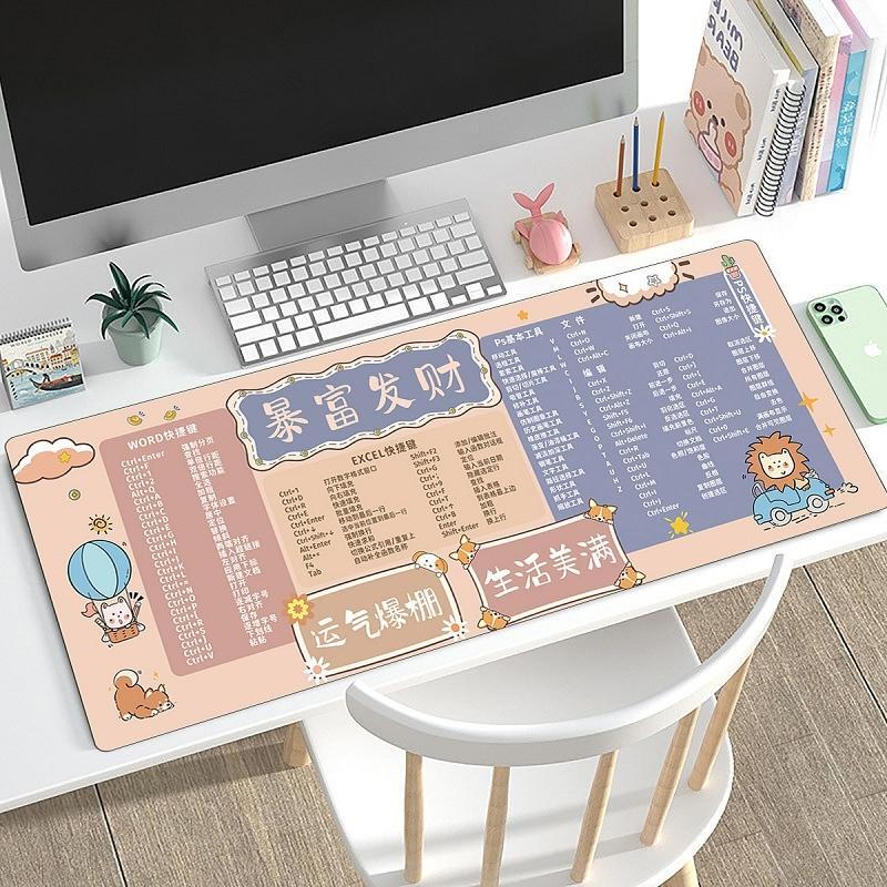 Офисная коврик-мышь GUREIDE с горячими клавишами и сочетаниями клавиш