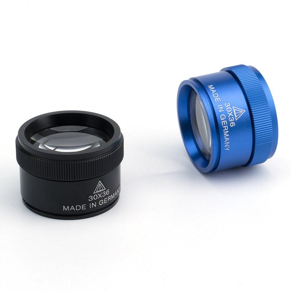 30x36 Оптическая лупа Портативная карманная лупа для электроники для ювелирных изделий, монет, марок, ремонта часов