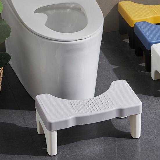 Табурет для унитаза Табурет для сидения на корточках Портативный пластиковый горшок для взрослых Пожилые люди Детская ванная комната Нескользящая Детская мытье рук Ноги
