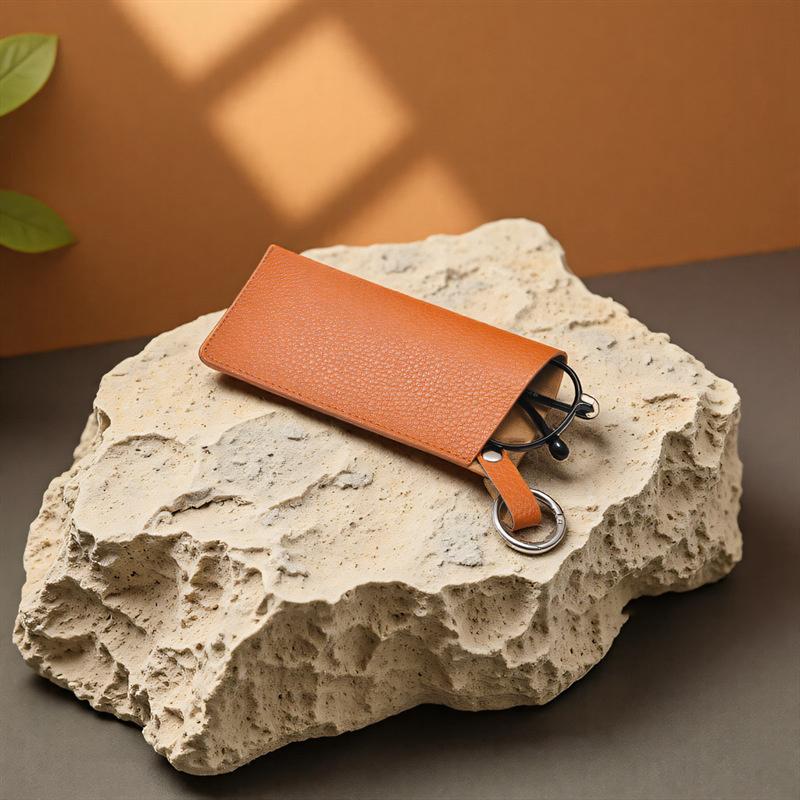 Роскошный женский футляр для очков кожаный мягкий держатель карманные чехлы тонкий дорожный мешочек брелок для солнцезащитных очков очков