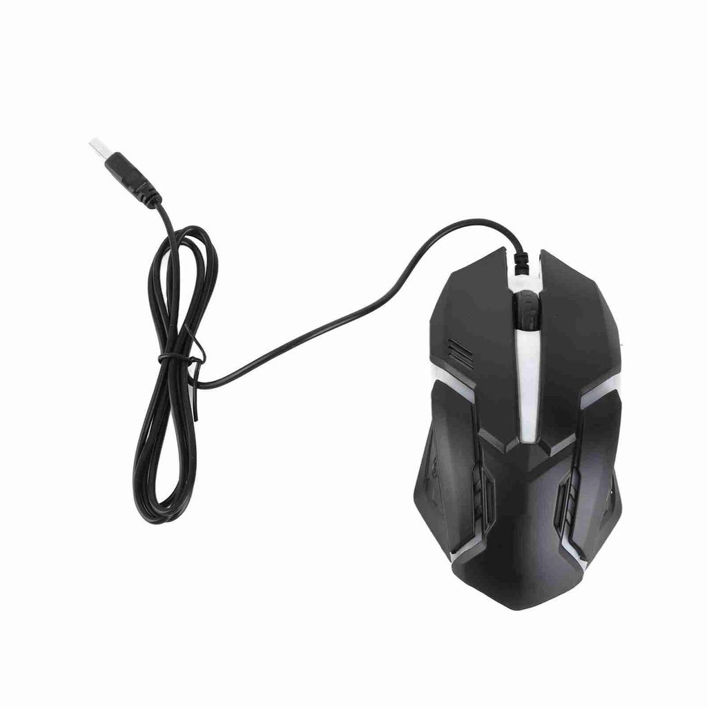 Wired USB Gaming Mouse 1000 DPI 3 Keys Ergonomic RGB Game Mouse for Office PC Laptop