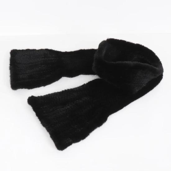 Горячая Распродажа Зимний Женский Теплый Вязаный Шарф из Натурального Меха Норки Натуральная Роскошная Шаль из Меха Норки Женский Длинный Стиль Шарфы из Натурального Меха Норки