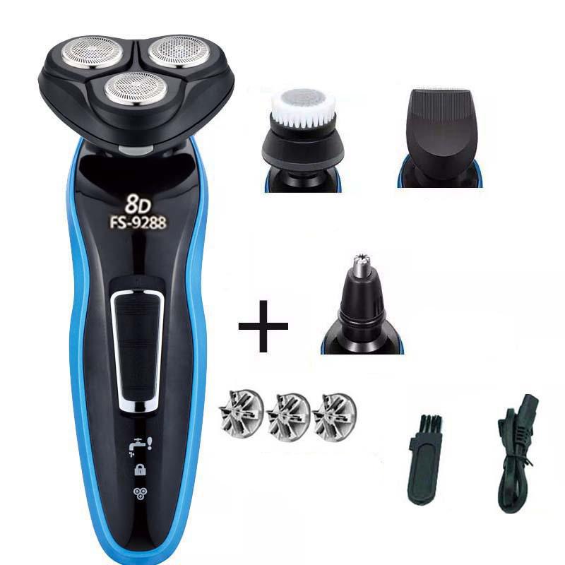 Многофункциональная электрическая бритва с интегрированным съемным лезвием, моющаяся головка лезвия