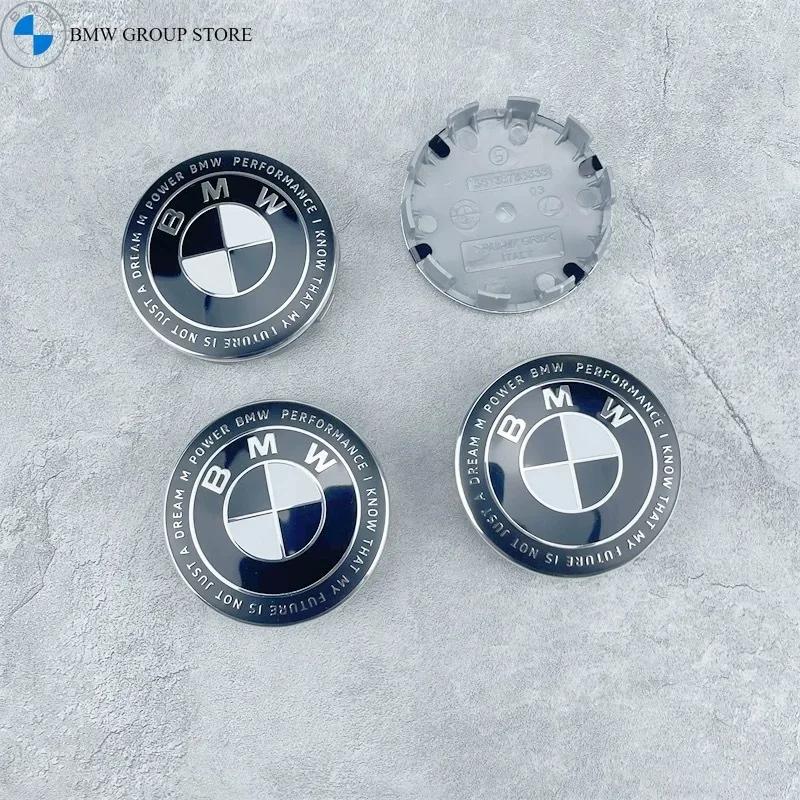 BMW GROUP 4Pcs 56/68mm Car Wheel Center Hub Cap For BMW E87 M Performance E36 E46 E60 E90 E91 E92 E93 F30 F20 M3 Car Accessories