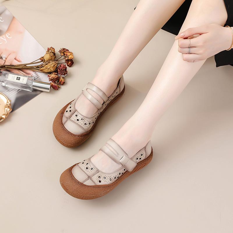 Новые римские туфли-лодочки женские туфли из коровьей кожи на плоской подошве ленивые туфли женские туфли Мэри Джейн широкие осенние туфли для вождения женские туфли на плоской подошве