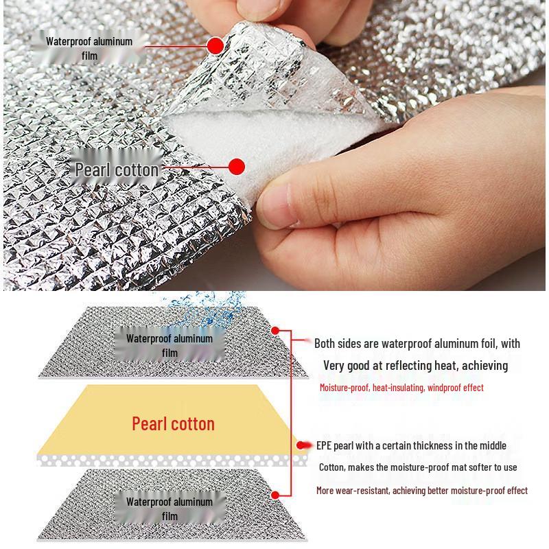Portable Double-sided Aluminum Camping Mat