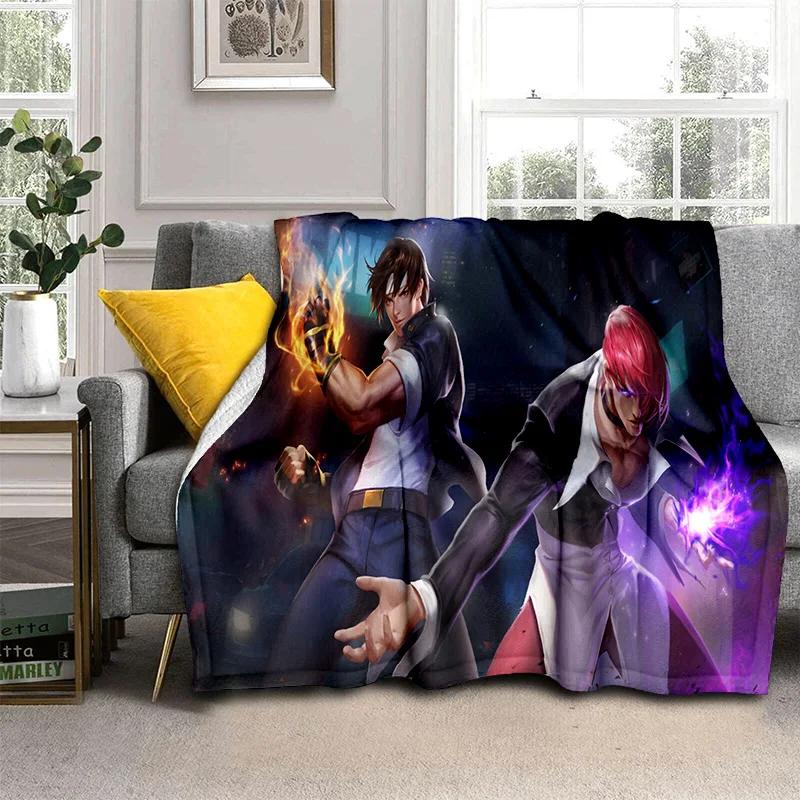Retro Game King of Fighters Gamer Blanket,Soft Throw Blanket for Home Bedroom Bed Sofa Picnic Travel Office Cover Blanket Kids