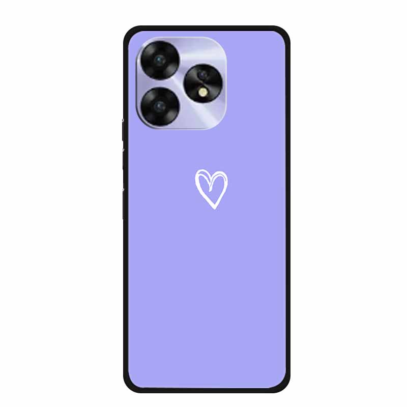 For Umidigi A15c A15 Case Painted Black Bumper TPU Soft Silicone Phone Cover For Umidigi A15 Cases A 15 15T Coque Funda Capa Cat