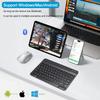 78-клавишная арабская беспроводная Bluetooth-клавиатура с подзарядкой, подходит для Android/Windows/iPad/iPhone/MAC, портативная Bluetooth-клавиатура