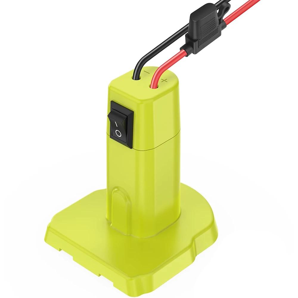 Адаптер для аккумулятора Ryobi ONE+ 18 В Nimh/Nicd/Li-ion аккумулятор DIY Power Wheels адаптер инструмент разъем для RYOBI с проводами 12AWG