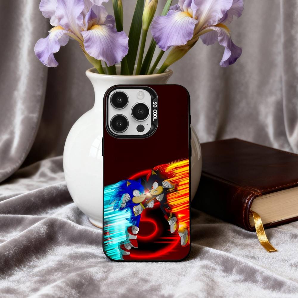 S-Sonic-C The H-Hedgehog-G Game Phone Case For iPhone17,16,15,14,13,12,11 Plus,Pro Max Candy Silver Plated Inside Cover