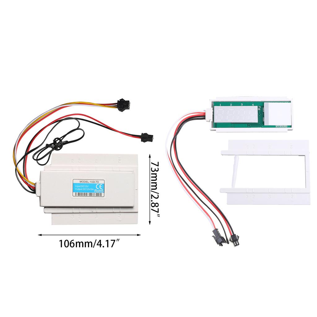 DC12V Одинарная кнопка для сенсорного датчика с часами, температурным дисплеем, светодиодом для сенсорного переключателя для зеркала в ванной