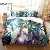 3D Genshin Impact Xiao Anime Bedding Set Duvet Cover Bed Set Quilt Cover Pillowcase Comforter king Queen Size Boys Adult Bedding Tool