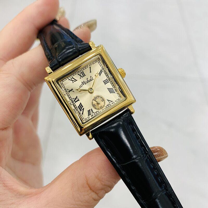 Small Square Watch Women'S Belt Watch Gold Women'S Watch Second Hand Independent Fashion Quartz Watch