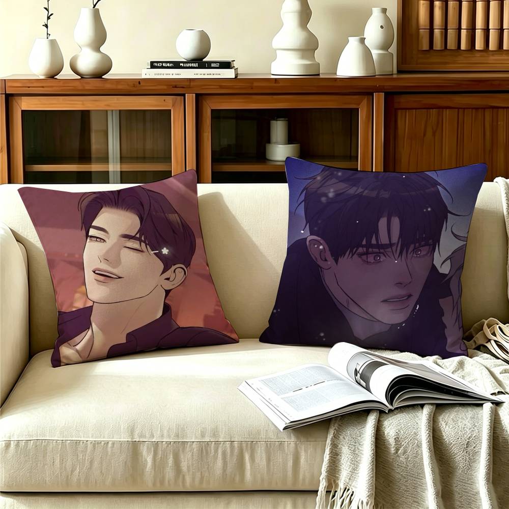 BL Drama Manhwa PPearl BBoy Doublesided print Pillow Case Cushion Cover Throw Pillow Case For Car Sofa