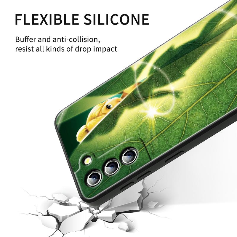 Animation Peter Pan Cut For Samsung Galaxy S24 S23 S22 S21 S20 FE S10 S10E Plus Ultra Pro Lite 5G Black Back Phone Case