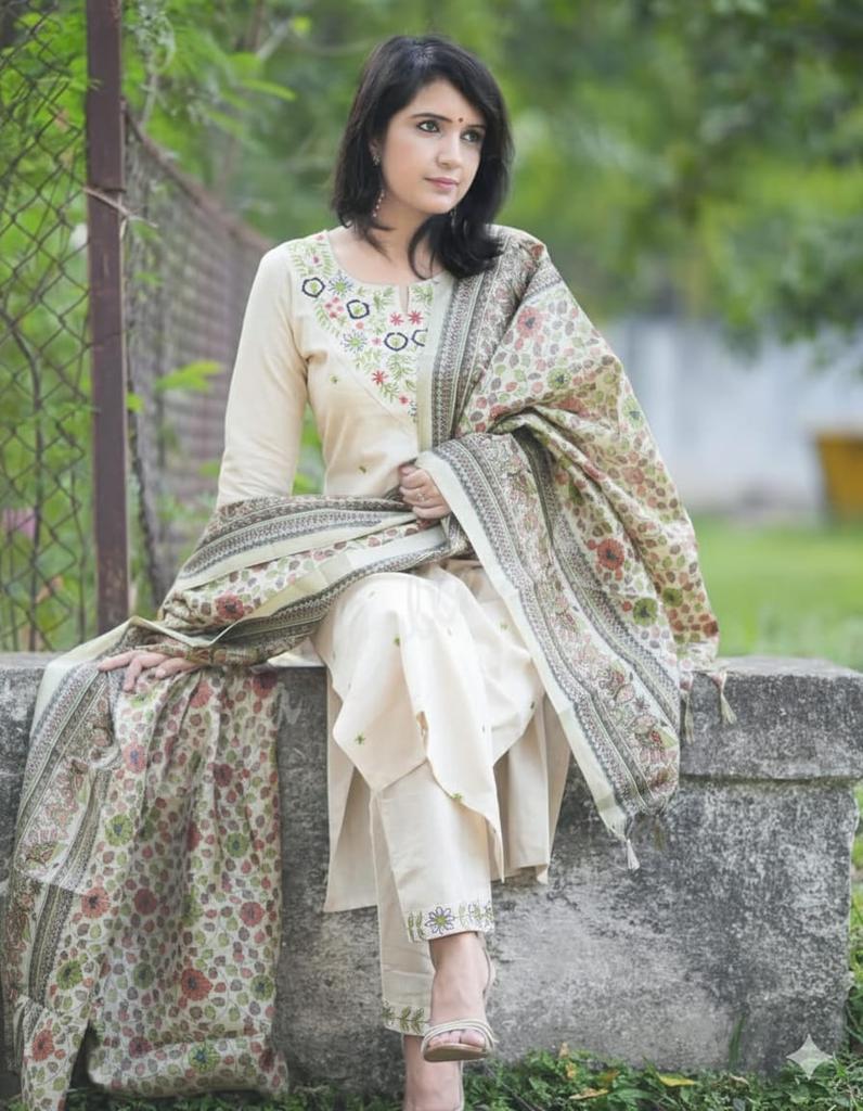 Индийский дизайнерский праздничный костюм сальвар для женщин, болливудский топ-туника, хлопковый комплект курти