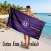 Austria Wien FC Design Beach Towel Custom Text Large Towel for Beach Vacation