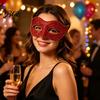 Mysterious Venetian Style Eye Masque Bling Rhinestone Masquerade for Women, Sparkly Party Half Accessory Face Halloween, Mardi Gras, Prom Ball Costume