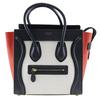 Luggage Handbag 167792 Micro Shopper Tricolor black/Orange / Beige Calfskin/canvas Women Used