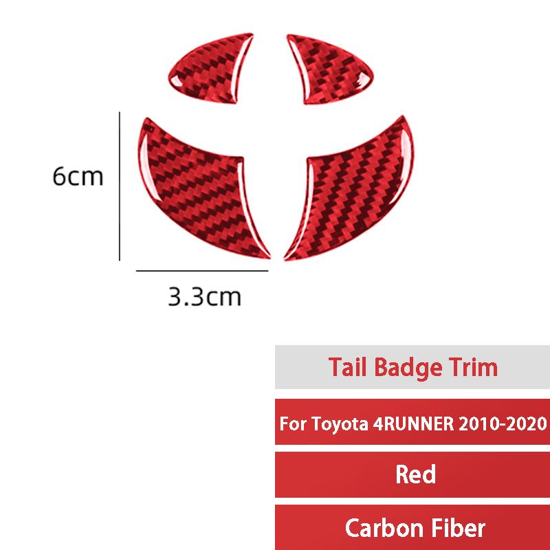 Автомобильная отделка из настоящего углеродного волокна красного цвета для Toyota 4RUNNER 2010- приборная консоль, панель переключения передач, украшение