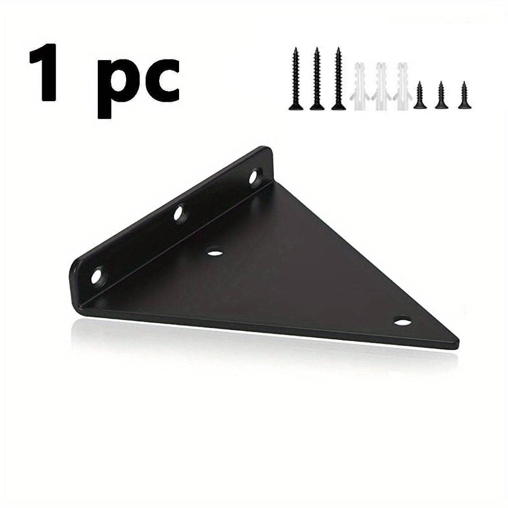 Кронштейны для полок - 5,5-дюймовые треугольные кронштейны для полок, скрытый кронштейн для полок, усиленный кронштейн и опора, квадратная плавающая опора