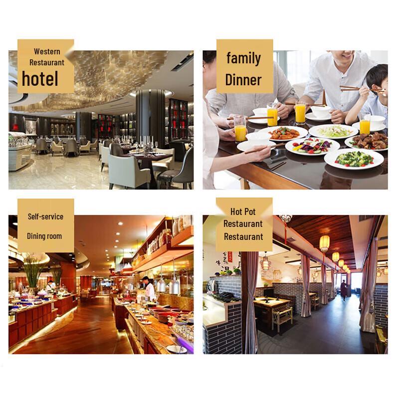 Белая круглая плоская обеденная тарелка A5 из меламина