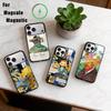 Винсент Ван Гог Чехол для телефона для iPhone17,16,15,14,13,12,11 Plus,Pro Магнитный Для Magsafe Беспроводная зарядка