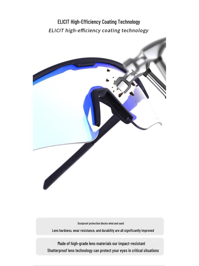 Elicit Photochromic Sports Glasses: Windproof Goggles for Cycling, Running, and Climbing