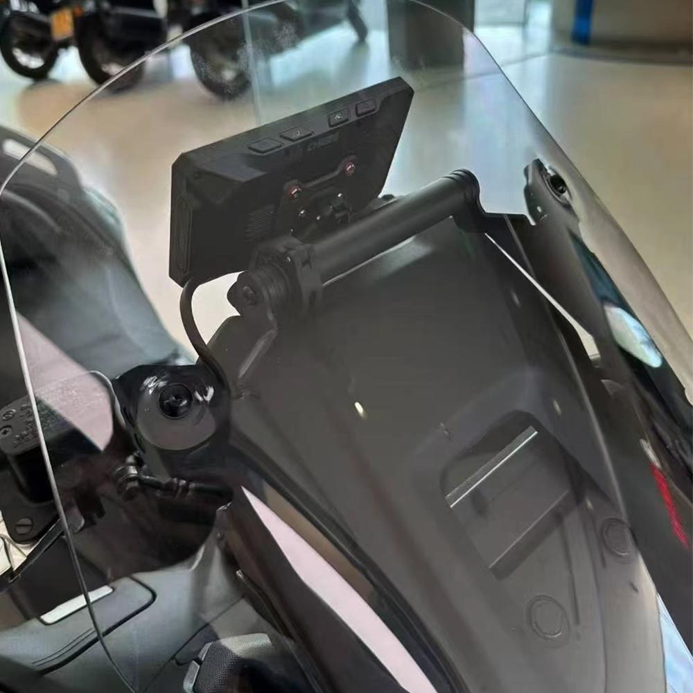 Для TMAX 560 2025 T-max 560 TECH MAX 2025 Мотоцикл Держатель-удлинитель для телефона Стенд Навигационный кронштейн GPS Кронштейн для мобильного телефона