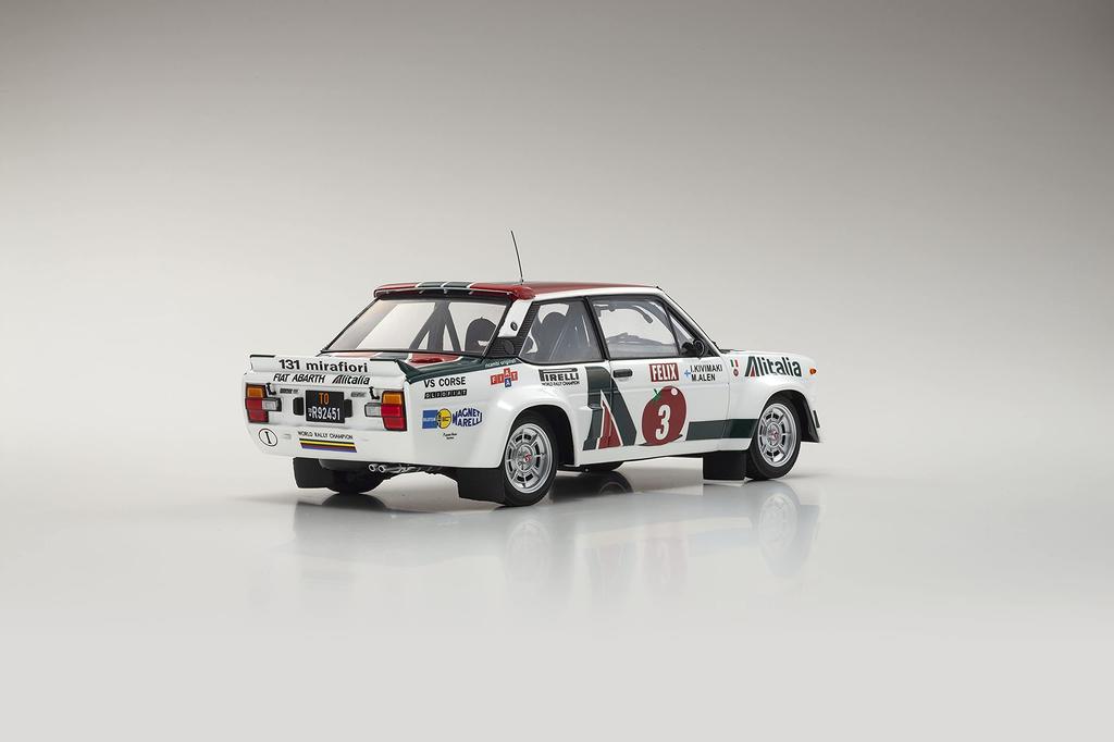 Kyosho Original Scale Fiat 131 Abarth Rally 1978 1000 Lakes Finished Product 1/18 #3