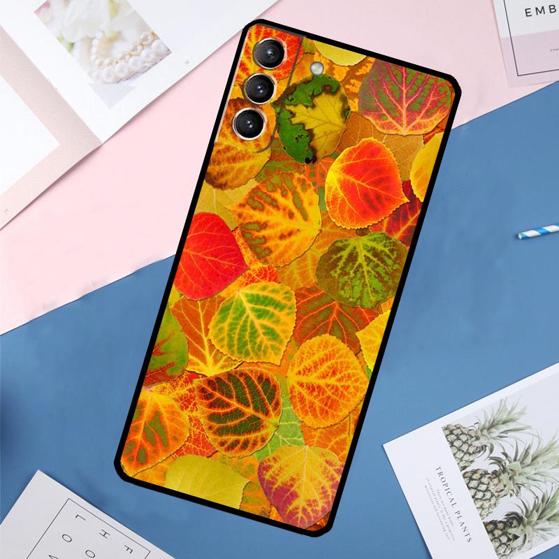 Чехол «Осенние листья» для Samsung Galaxy S25 Ultra S21 S22 S23 S24 Ultra S9 S10 Plus S20 FE S25 FE Задняя крышка