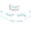 Happy Birthday Banner Mermaid Party Decor Mermaid Tail Shell Bunting Garland Girl First Birthday Party Decoration Baby Shower