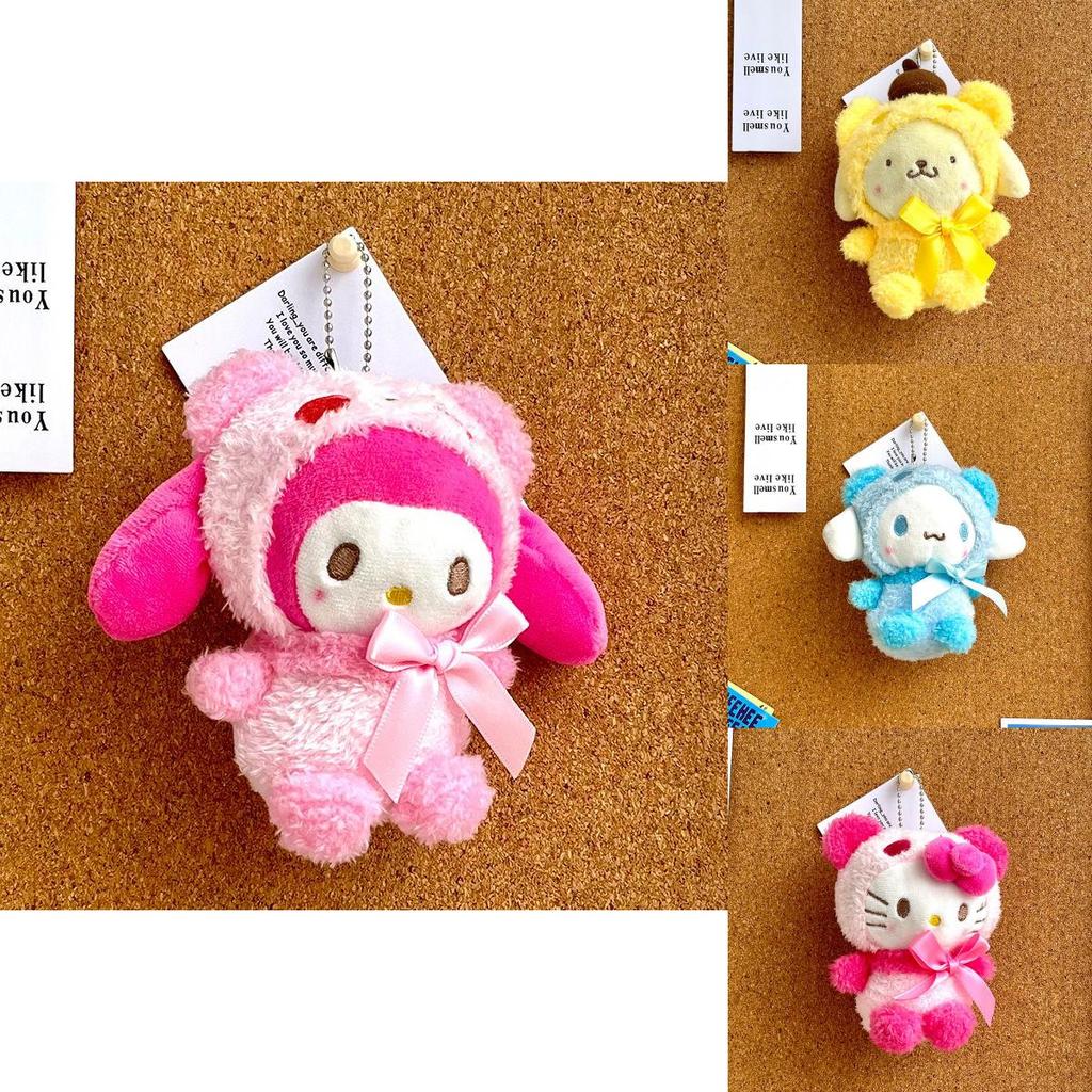 Очаровательный кулон-брелок Kuromi от Sanrio, мягкая игрушка для детских подарков