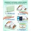 A8 Waterproof Pill Pouch Set - Weekly Pill Organizer with 4 Color-Coded Medicine Bags, Travel Pill Case