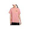 Sports Casual Skateboard Printed Breathable Short Sleeve T-Shirt Women Tops Pink HM5024-618