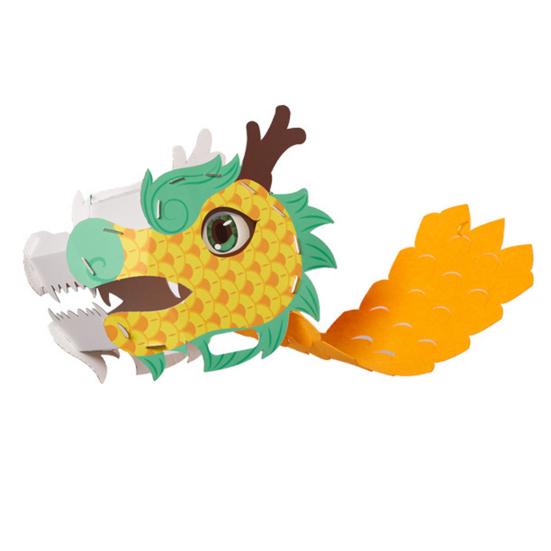 1 Set Dragon Dance Toy Chinese Tradition-inspired Toy DIY Dragon Dance Kit for New Year Party Decoration