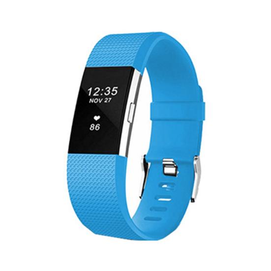 Watch Band Checkered Pattern Smartwatch Bracelet Soft Silicone Strap Replacement for Fitbit Charge 2