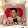 Латинская Поп-Музыка C-Chayanne 1 Наволочка Натуральный Лен Органическая Ткань Двусторонняя Печать Диван Домашний Декор Подарок Наволочка