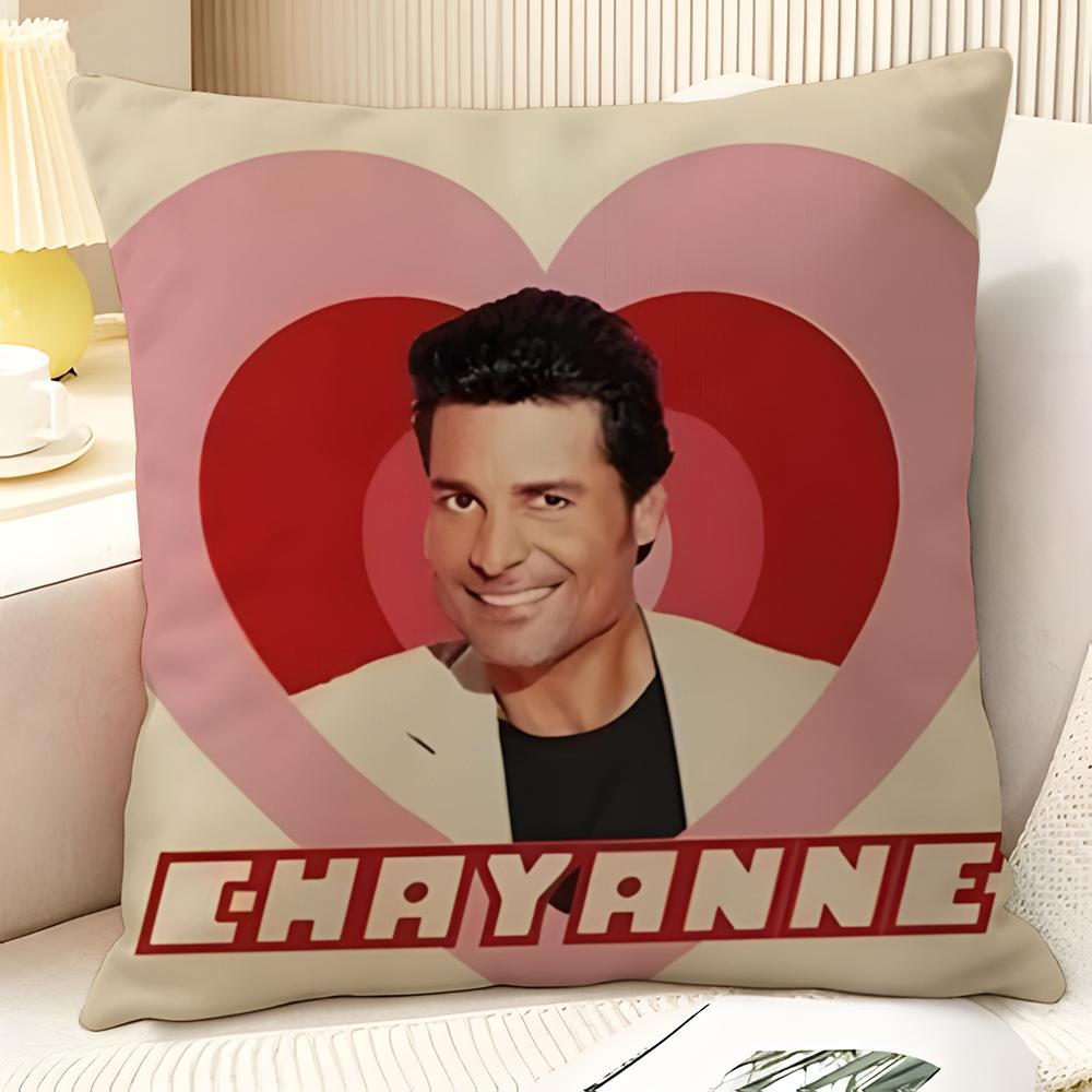 Латинская Поп-Музыка C-Chayanne 1 Наволочка Натуральный Лен Органическая Ткань Двусторонняя Печать Диван Домашний Декор Подарок Наволочка