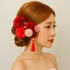Handmade Japanese Kimono Hair Clips Flower Tassels Hair Stick Jewelry Flower Hair Forks  Girls