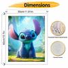 Disney Анимация Стич цифровая масляная живопись DIY ручная раскраска картина домашний декор милый синий инопланетянин настенное искусство холст 1056